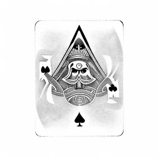 Incorporate A Design Of The Ace Of Spades As A Playing Card