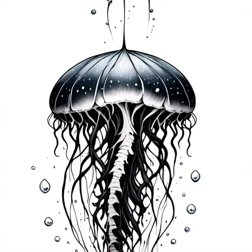 Jellyfish With Water Spine