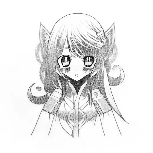 An Anime Girl With A Katana