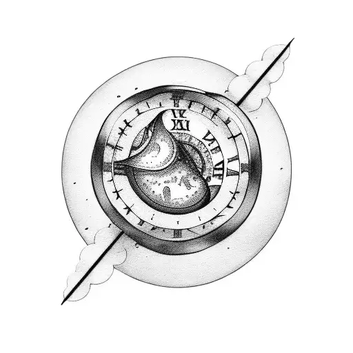 Two Small Moons With 10 July In Roman Numerals