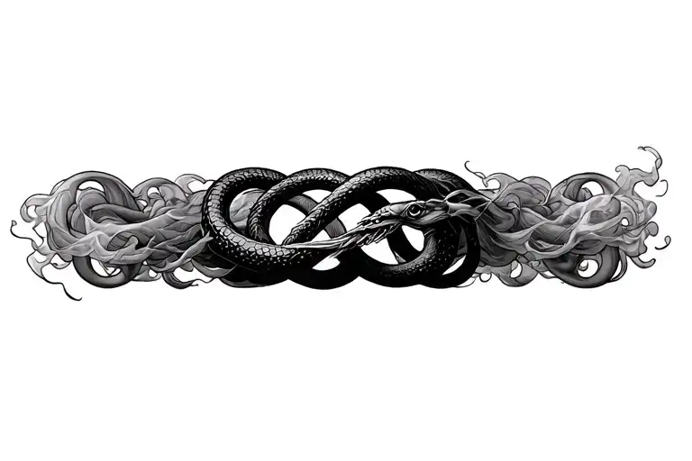 Ouroboros Swirling Into Smoke