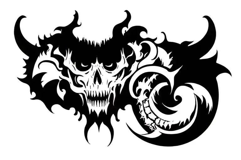 Bicep Demonic Symbols