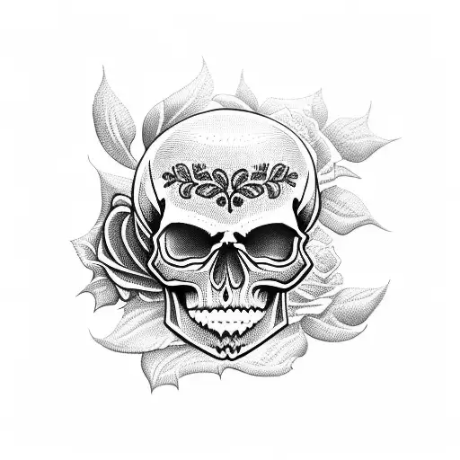 Skull And Roses