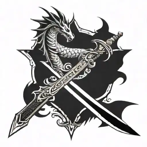 Long Sword With A Dragon