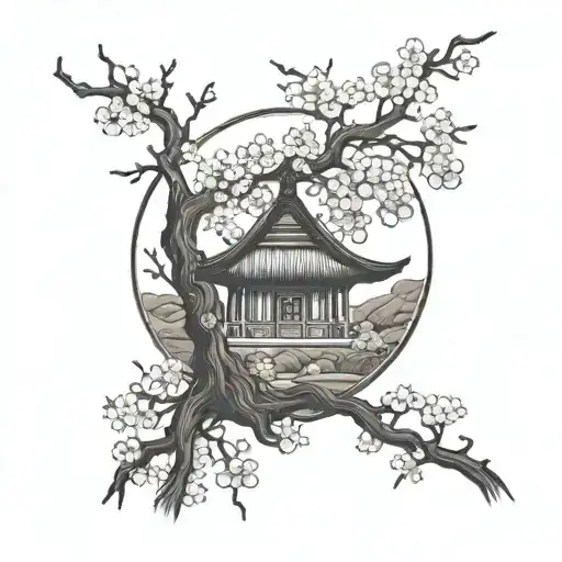 Lichtenburg Figure In A Cherry Blossom Tree