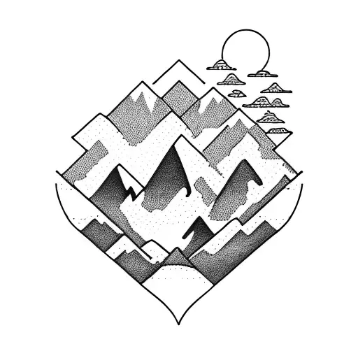 Mountains With California Words