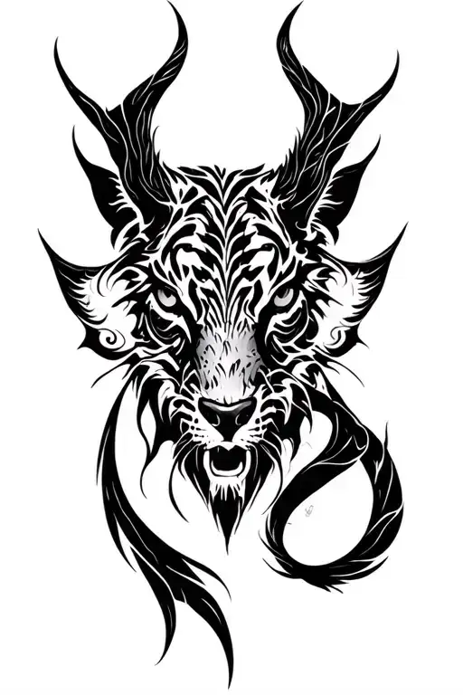 Aggressive And Dark Animal