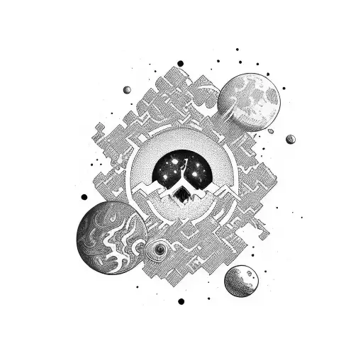 A Creativity Men With The Galaxy Inside Of Him