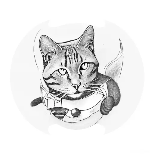 Black Cat On Tarot Card