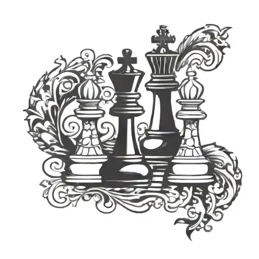 King Chess Piece Queen Chess Piece