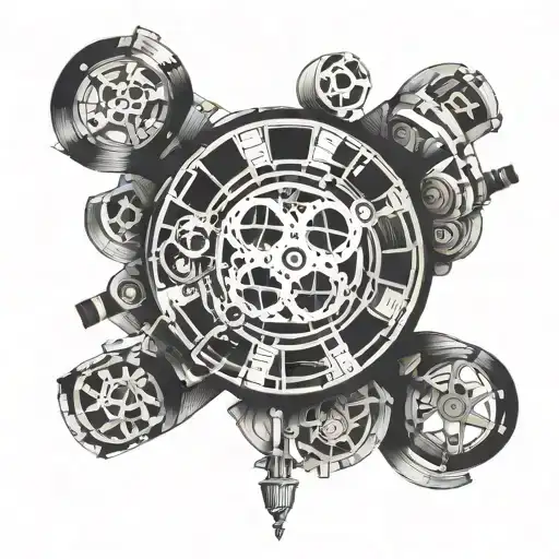 A Surreal Movie Reel Unraveling Into A Circle Of Film Strips