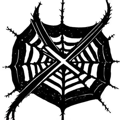 Spider Making Web Spelling Out Xo In The Web