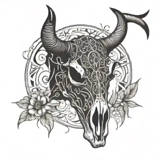 Bull Skull Mandala