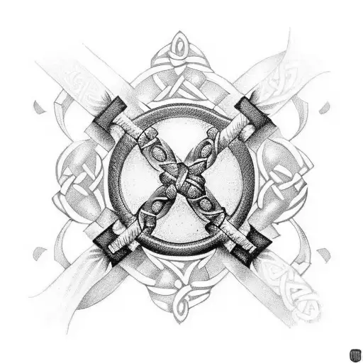 Scottish Claymore With Celtic Influence