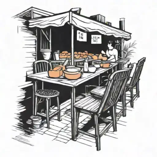 Vietnamese Street Food And Vietnam Plastic Table And Chairs