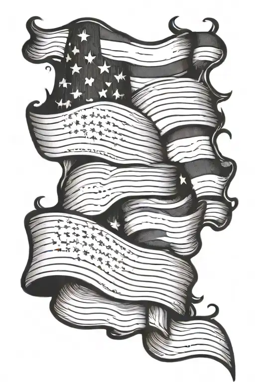 We The People Forearm Sleeve American Flag Background