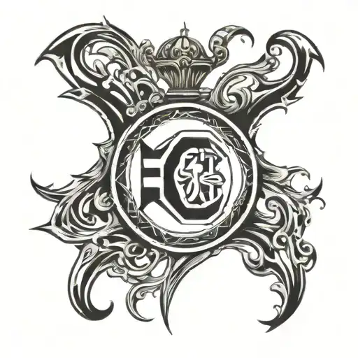 Incorporate A Stylized Soccer Ball With The Corinthians Logo In A Blackwork Style