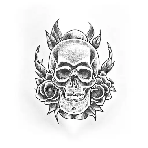 Skull And Roses