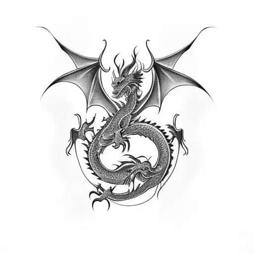 Dragon Com Olho Azul