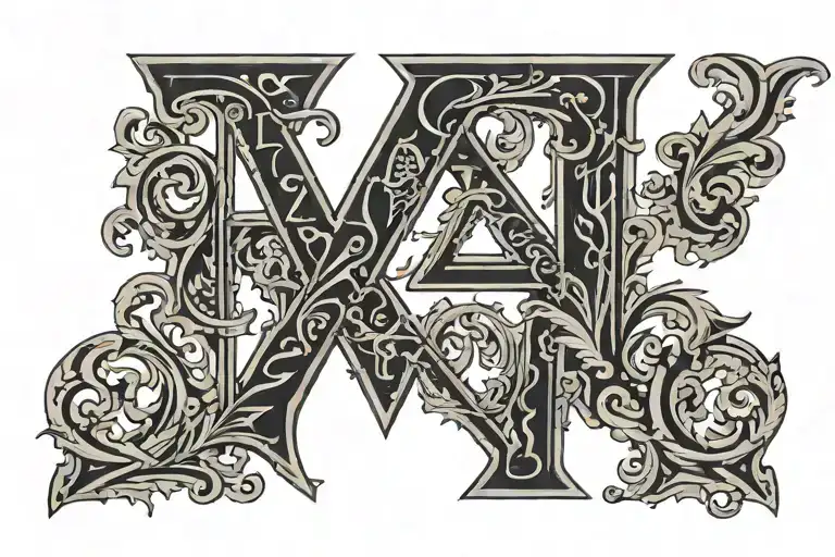 420 In Roman Numerals Neck Tattoo Goth Metal Font