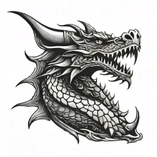 Black Dragon Head