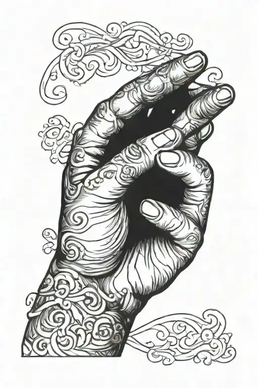 Preemie Baby Hand Holding Adult Finger