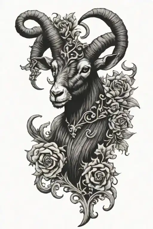 Gothic Victorian Satanic Goat