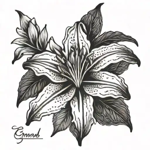 Lily With The Word Grandad