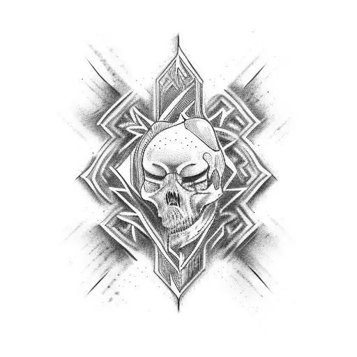 Dark Tribal For Neck