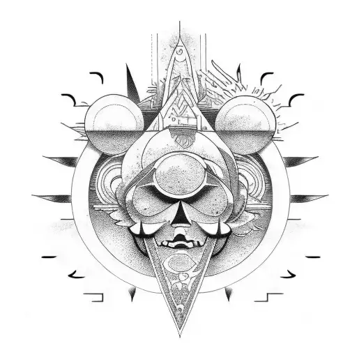 God Bench Pressing The Sun And Moon