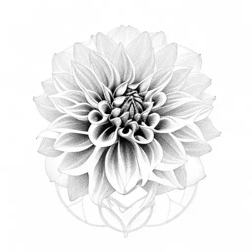 Dahlia Flower With Date Of May 3Rd 2022