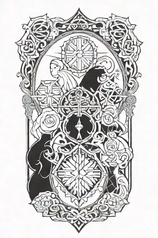 Family Of Four Strenght And Discipline Hard Work