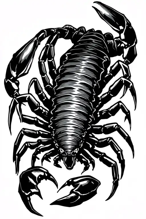 Scorpion With Claws Open And A Little More Wide Stance