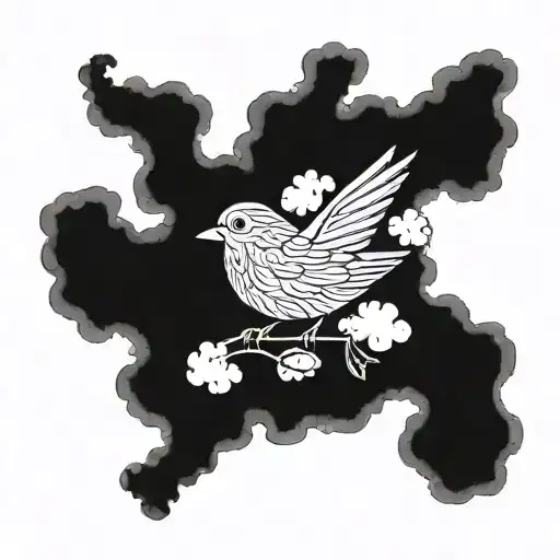 Combine The Name 'Robin' With A Dreamy Cloud Design In A