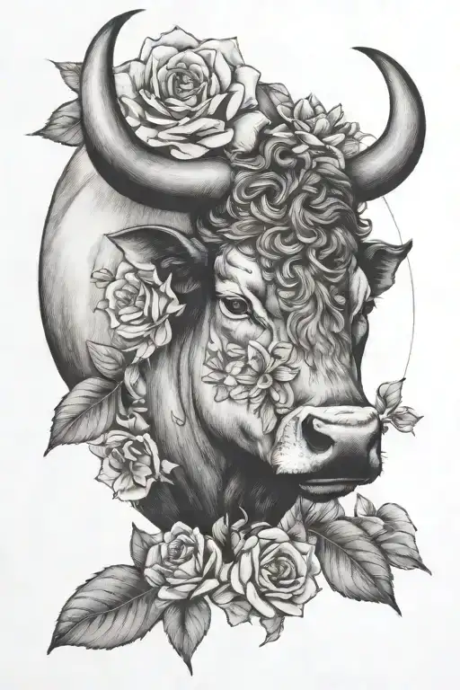 Taurus Bull And May Birth Flowers