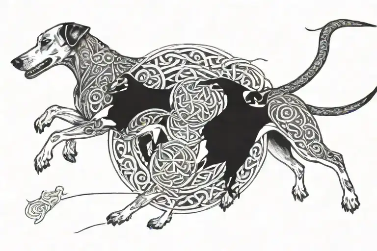 Celtic Hounds Chasing