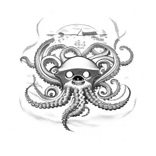 Kraken Drowning A Boat