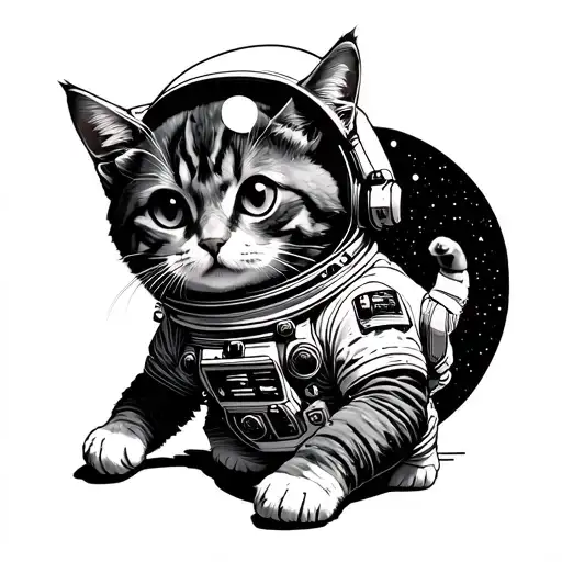 A Cat Astronaut Exploring A Galaxy Filled With Movie References