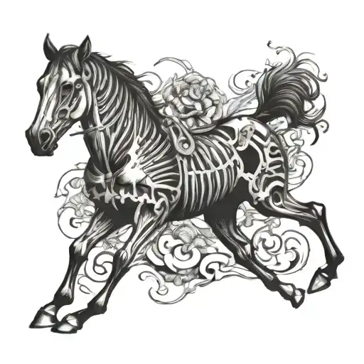 Skeletal Horse