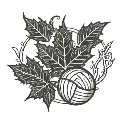 Volleyball David Start Maple Leaf