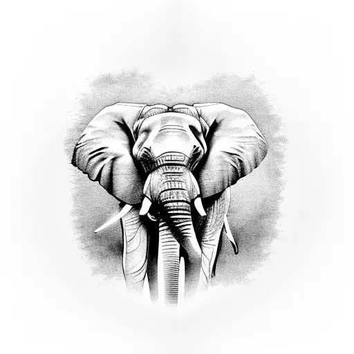 Elephant With African Continent