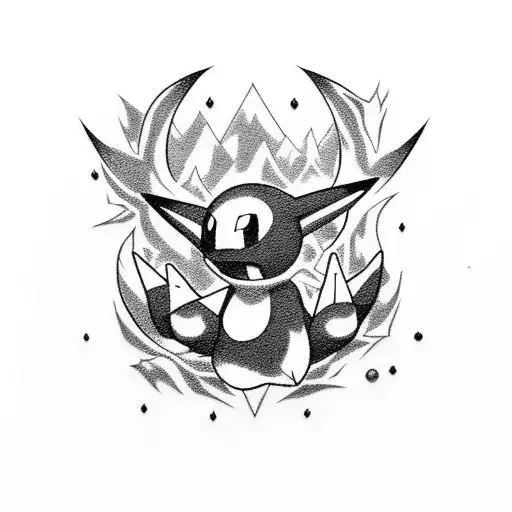 Pokemons In The Dark Horror Style