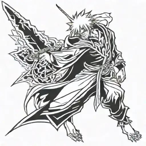 Anime Bleach Ichigo Kurosaki Enojado