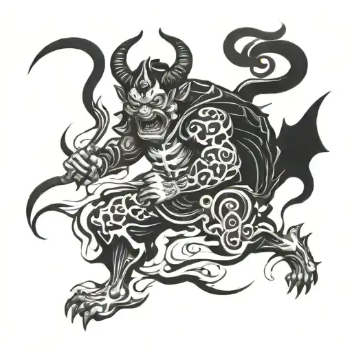 Japanese Demon Running