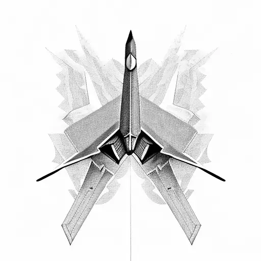 Paper Airplane And F22 Raptor Shadow