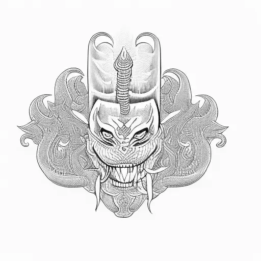 Sri Lankan Devil Mask With Venom Infused