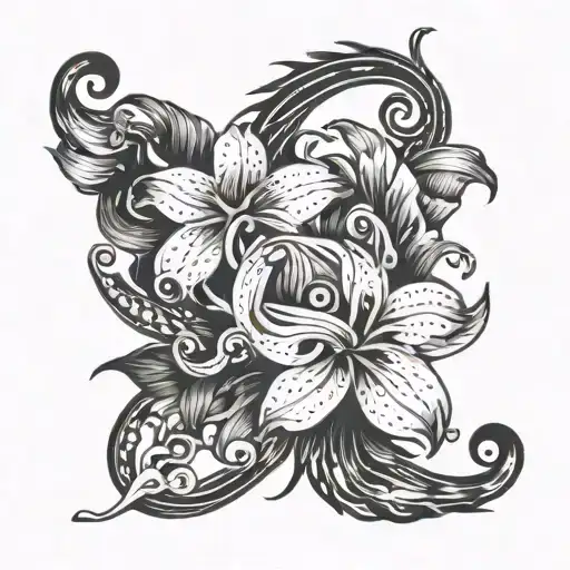 Gloriosa Superba And Scorpio And Sagittarius Zodiac Sign