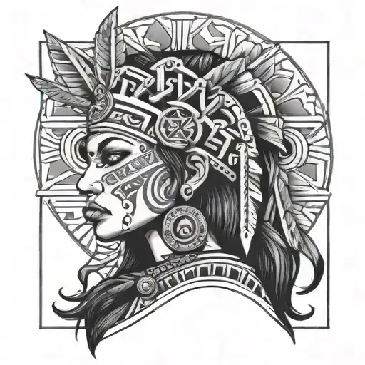 Chicano Aztec Girl