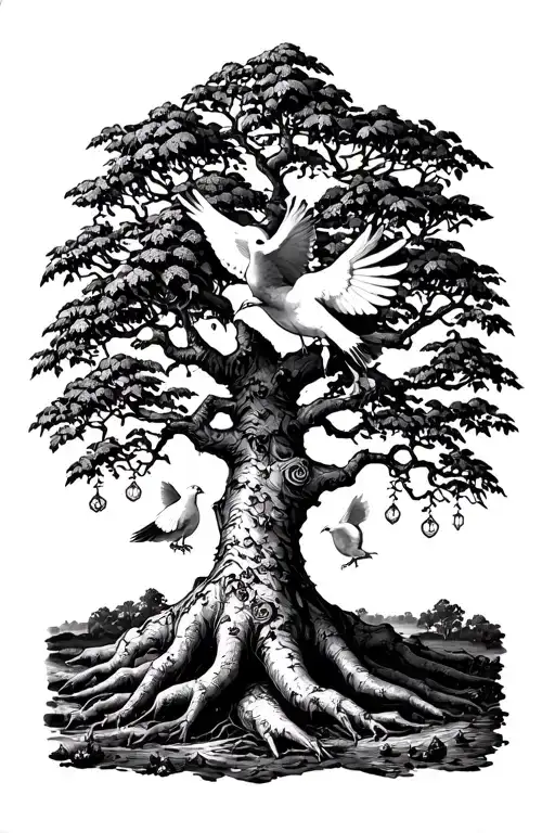 Poison Tree Made With Doves