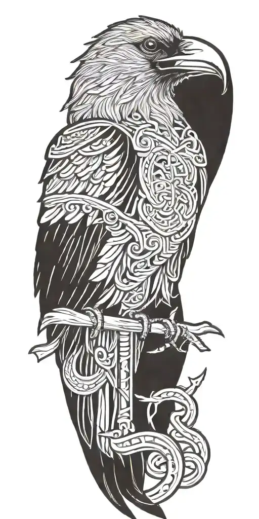 Norse Tattoos Raven